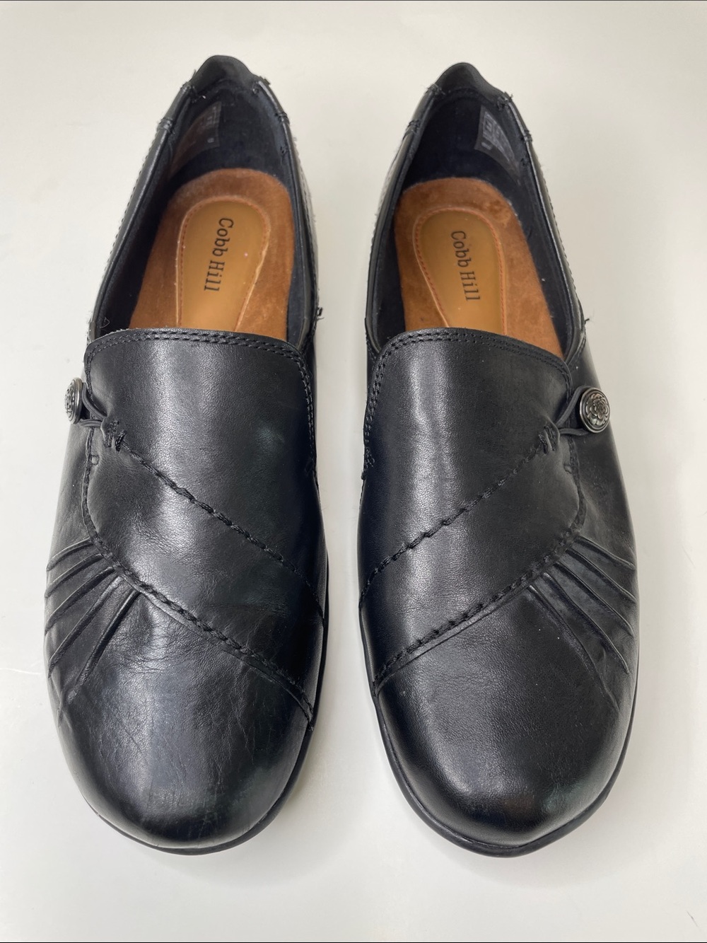 COBB HILL Black Paulette Slip-On Comfortable Loafers 9.5